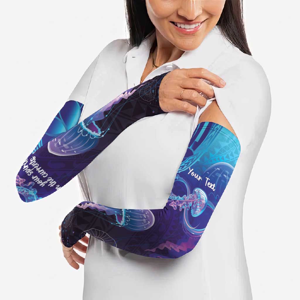 Polynesia Jellyfish Memorial Personalised Arm Sleeves Infinity Jellies Polynesian Pattern LT14 - Polynesian Pride