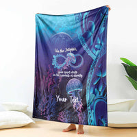 Polynesia Jellyfish Memorial Personalised Blanket Infinity Jellies Polynesian Pattern LT14 - Polynesian Pride