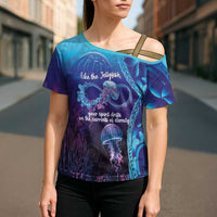 Polynesia Jellyfish Memorial Personalised Cross Shoulder Shirt Infinity Jellies Polynesian Pattern LT14 - Polynesian Pride