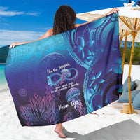 Polynesia Jellyfish Memorial Personalised Sarong Infinity Jellies Polynesian Pattern LT14 One Size 44 x 66 inches Purple - Polynesian Pride