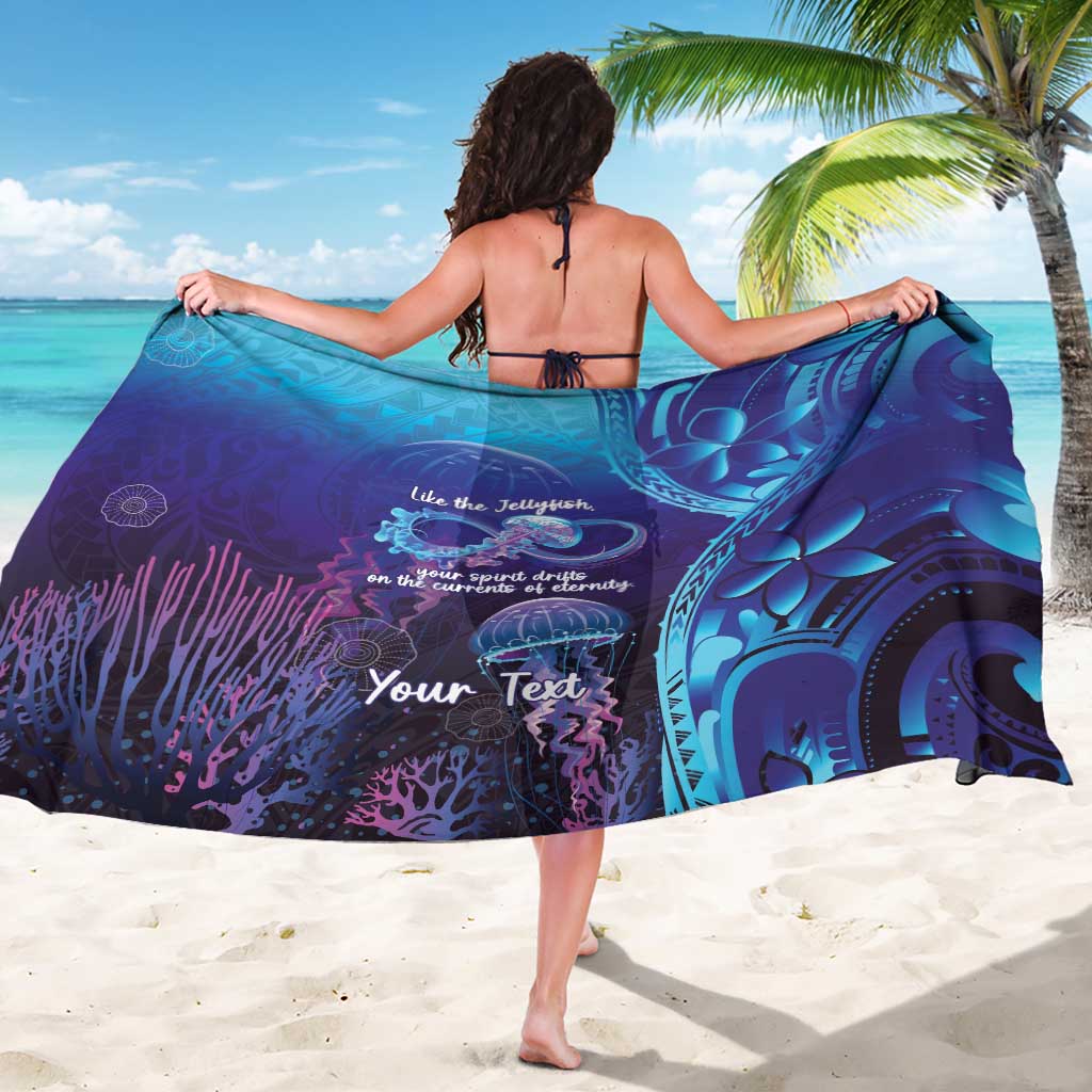 Polynesia Jellyfish Memorial Personalised Sarong Infinity Jellies Polynesian Pattern LT14 - Polynesian Pride