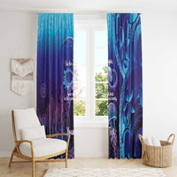 Polynesia Jellyfish Memorial Personalised Window Curtain Infinity Jellies Polynesian Pattern LT14 - Polynesian Pride