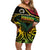 Vanuatu 1980 Off Shoulder Short Dress Hapi 44 Yia Indipendens Anivesari