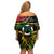 Vanuatu 1980 Off Shoulder Short Dress Hapi 44 Yia Indipendens Anivesari