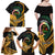 Personalised Vanuatu Independence Day Family Matching Off Shoulder Maxi Dress and Hawaiian Shirt July 30 Vanuatuan Pig Tusk