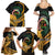 Personalised Vanuatu Independence Day Family Matching Summer Maxi Dress and Hawaiian Shirt July 30 Vanuatuan Pig Tusk