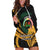 Personalised Vanuatu Independence Day Hoodie Dress July 30 Vanuatuan Pig Tusk