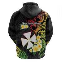 Wallis and Futuna Victory Day Hoodie Liberty Equality Fraternity Polynesian Plumeria LT14 - Polynesian Pride