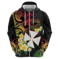 Wallis and Futuna Victory Day Hoodie Liberty Equality Fraternity Polynesian Plumeria LT14 - Polynesian Pride
