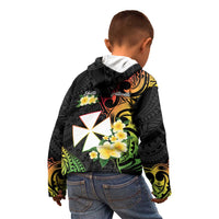 Wallis and Futuna Victory Day Kid Hoodie Liberty Equality Fraternity Polynesian Plumeria LT14 - Polynesian Pride