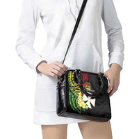 Wallis and Futuna Victory Day Shoulder Handbag Liberty Equality Fraternity Polynesian Plumeria LT14 - Polynesian Pride