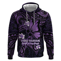 Personalised Fibromyalgia Awareness Month Hoodie Fibro Warrior Strength In Every Struggle LT14 Pullover Hoodie Purple - Polynesian Pride
