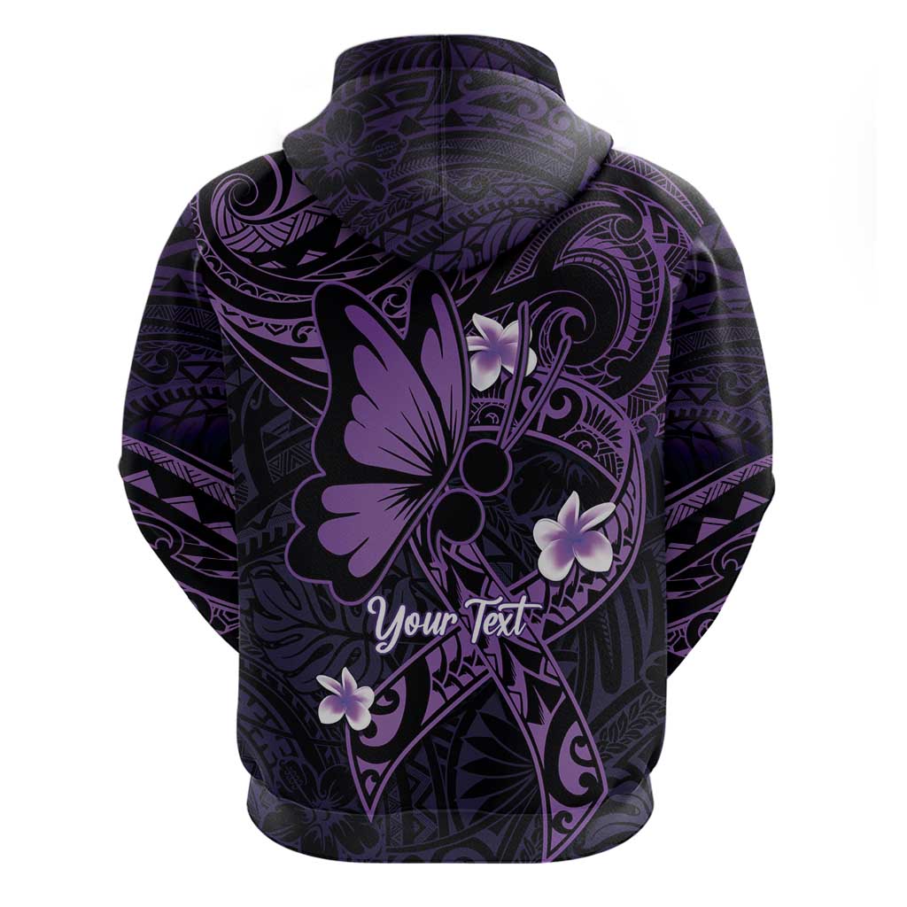 Personalised Fibromyalgia Awareness Month Hoodie Fibro Warrior Strength In Every Struggle LT14 - Polynesian Pride