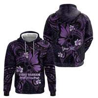 Personalised Fibromyalgia Awareness Month Hoodie Fibro Warrior Strength In Every Struggle LT14 - Polynesian Pride