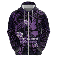 Personalised Fibromyalgia Awareness Month Hoodie Fibro Warrior Strength In Every Struggle LT14 - Polynesian Pride