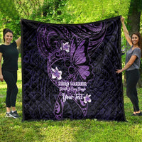 Personalised Fibromyalgia Awareness Month Quilt Fibro Warrior Strength In Every Struggle LT14 - Polynesian Pride