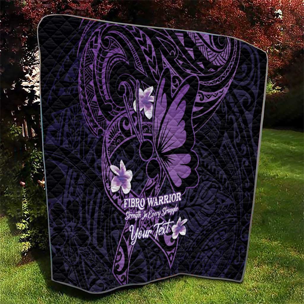 Personalised Fibromyalgia Awareness Month Quilt Fibro Warrior Strength In Every Struggle LT14 - Polynesian Pride