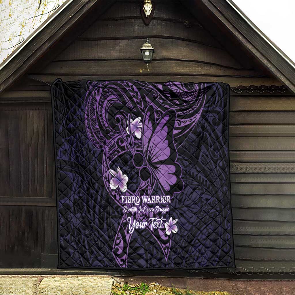 Personalised Fibromyalgia Awareness Month Quilt Fibro Warrior Strength In Every Struggle LT14 - Polynesian Pride