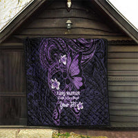 Personalised Fibromyalgia Awareness Month Quilt Fibro Warrior Strength In Every Struggle LT14 - Polynesian Pride