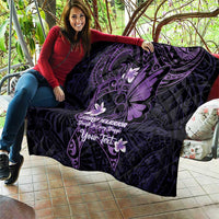 Personalised Fibromyalgia Awareness Month Quilt Fibro Warrior Strength In Every Struggle LT14 - Polynesian Pride