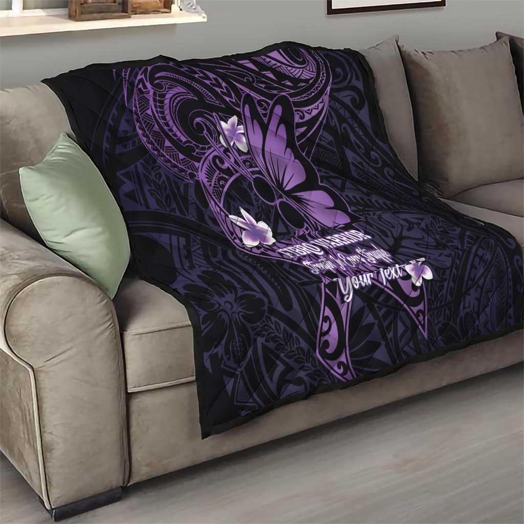 Personalised Fibromyalgia Awareness Month Quilt Fibro Warrior Strength In Every Struggle LT14 - Polynesian Pride