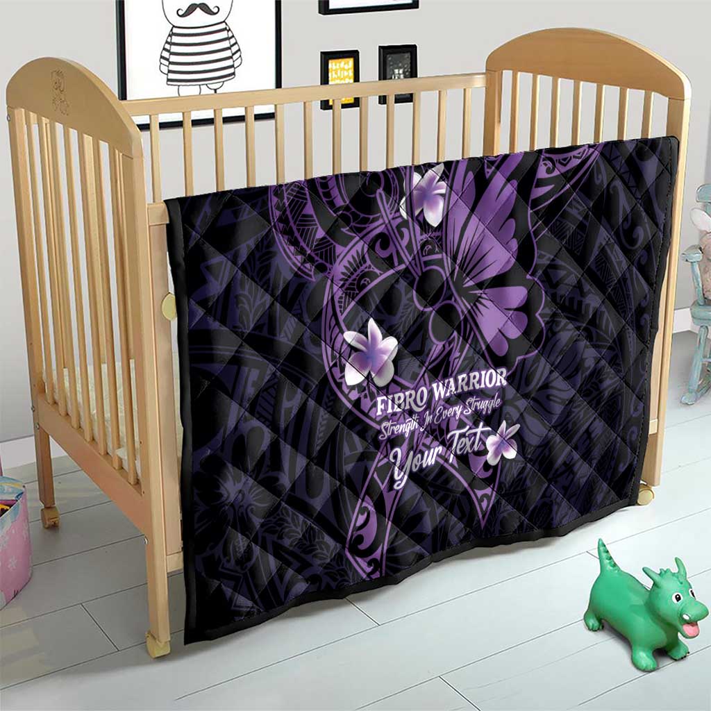 Personalised Fibromyalgia Awareness Month Quilt Fibro Warrior Strength In Every Struggle LT14 - Polynesian Pride