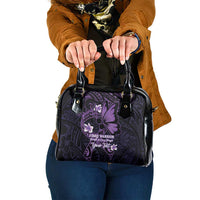 Personalised Fibromyalgia Awareness Month Shoulder Handbag Fibro Warrior Strength In Every Struggle LT14 One Size Purple - Polynesian Pride