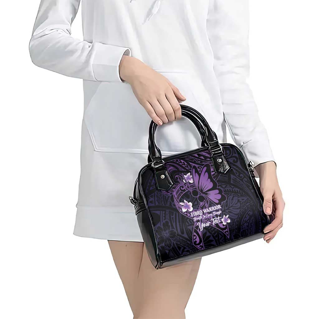 Personalised Fibromyalgia Awareness Month Shoulder Handbag Fibro Warrior Strength In Every Struggle LT14 - Polynesian Pride