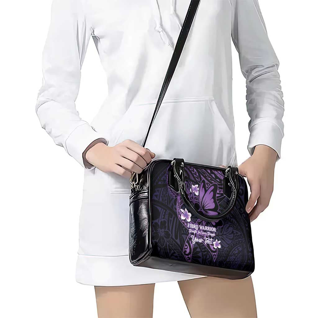Personalised Fibromyalgia Awareness Month Shoulder Handbag Fibro Warrior Strength In Every Struggle LT14 - Polynesian Pride