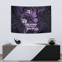 Personalised Fibromyalgia Awareness Month Tapestry Fibro Warrior Strength In Every Struggle LT14 - Polynesian Pride