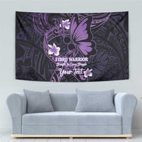 Personalised Fibromyalgia Awareness Month Tapestry Fibro Warrior Strength In Every Struggle LT14 - Polynesian Pride