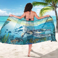 Personalized Snorkeling Hawaii Sarong Ocean Lover Hawaiian Kakau Honu Turtle LT14 - Polynesian Pride