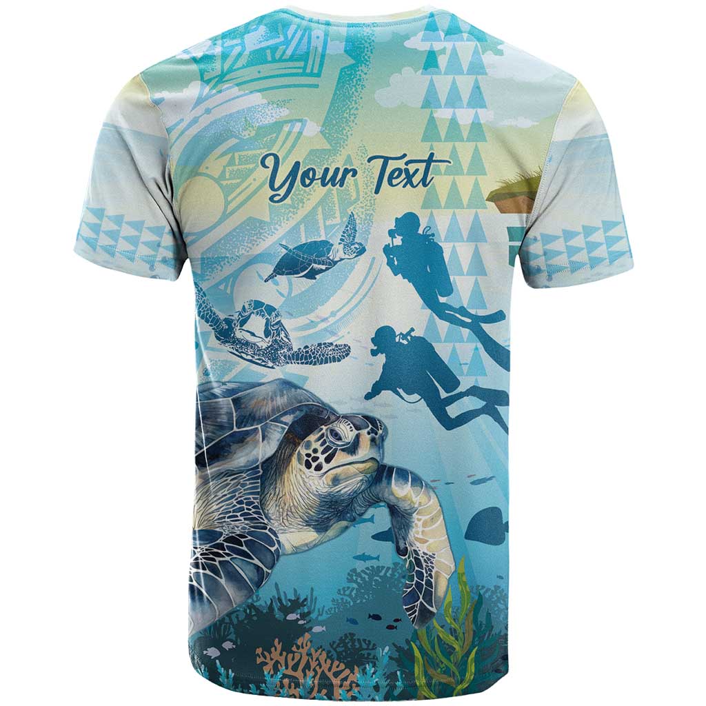 Personalized Snorkeling Hawaii T Shirt Ocean Lover Hawaiian Kakau Honu Turtle LT14 - Polynesian Pride