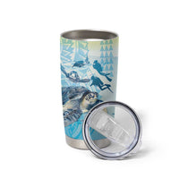 Personalized Snorkeling Hawaii Tumbler Cup Ocean Lover Hawaiian Kakau Honu Turtle LT14 - Polynesian Pride