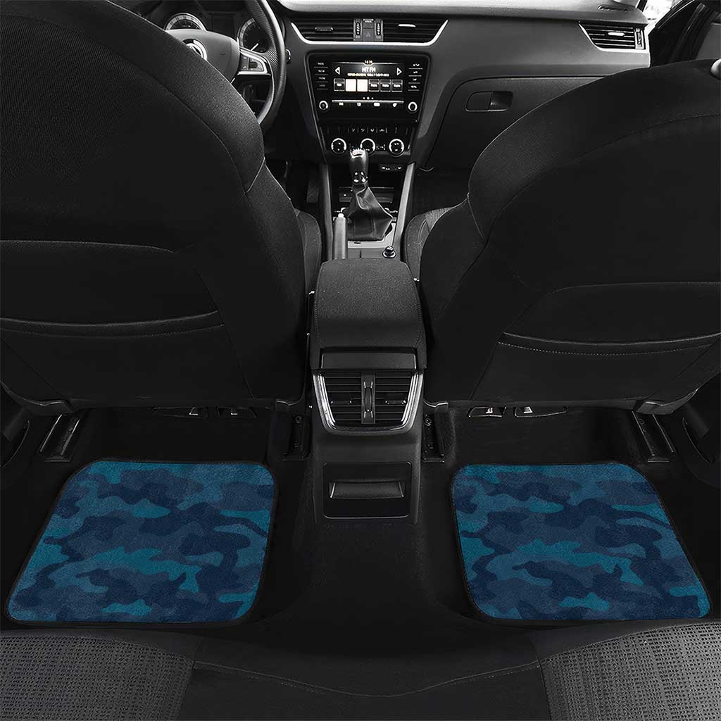 Niue ANZAC Day Car Mats We Will Remember Them Camouflage Style LT14 Set 2pcs - Back Yellow - Polynesian Pride