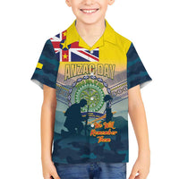 Niue ANZAC Day Hawaiian Shirt We Will Remember Them Camouflage Style LT14 - Polynesian Pride