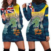 Niue ANZAC Day Hoodie Dress We Will Remember Them Camouflage Style LT14 - Polynesian Pride