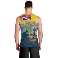 Niue ANZAC Day Men Tank Top We Will Remember Them Camouflage Style LT14 - Polynesian Pride