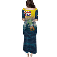 Niue ANZAC Day Puletasi We Will Remember Them Camouflage Style LT14 - Polynesian Pride