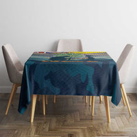 Niue ANZAC Day Tablecloth We Will Remember Them Camouflage Style LT14 - Polynesian Pride