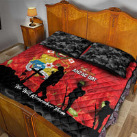 Tonga ANZAC Day Quilt Bed Set Ngatu Pattern We Will Remember Them LT14 - Polynesian Pride