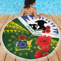 Cook Islands ANZAC Day Beach Blanket Last Post Lest We Forget LT14 - Polynesian Pride