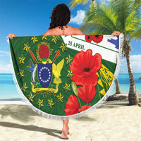 Cook Islands ANZAC Day Beach Blanket Last Post Lest We Forget LT14 - Polynesian Pride