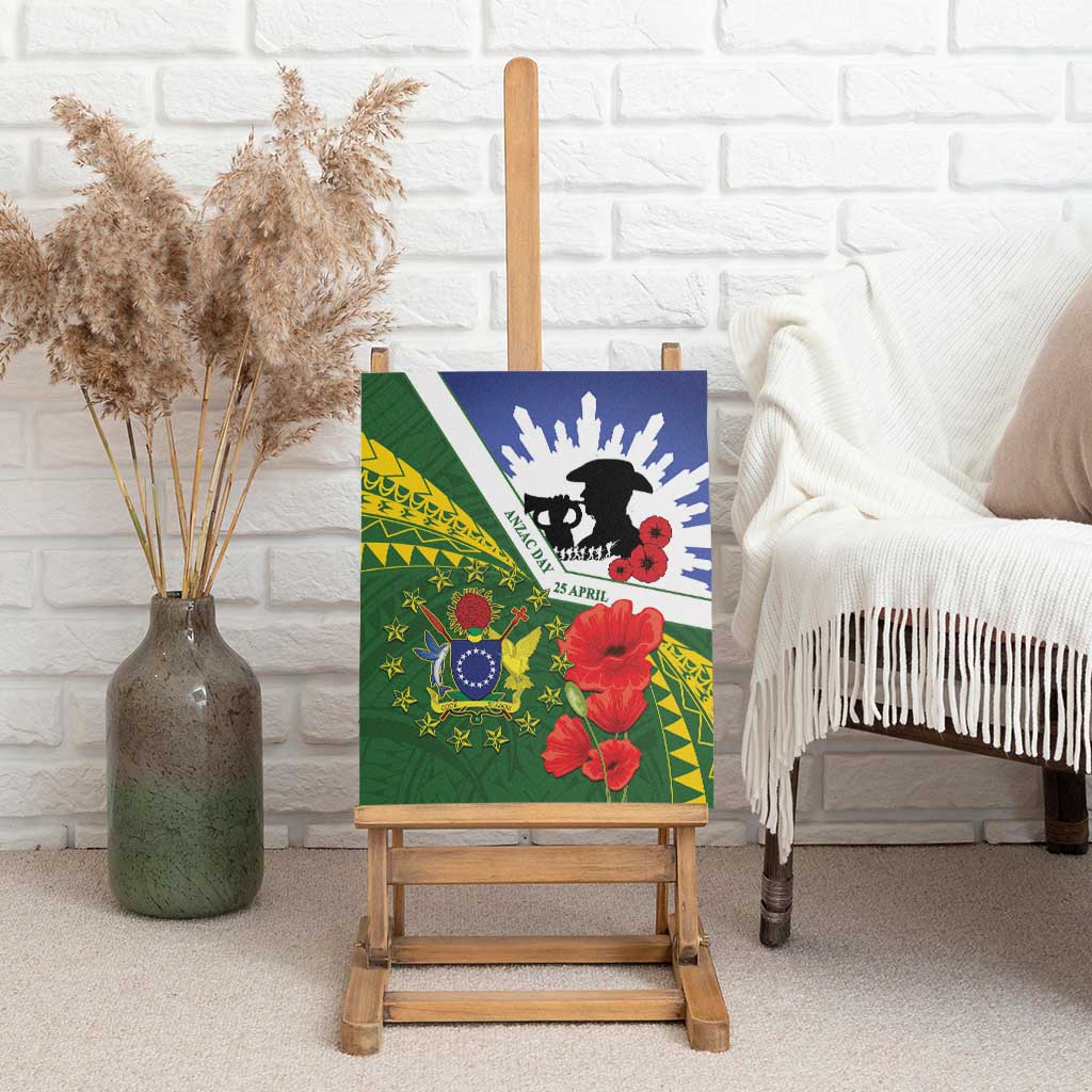 Cook Islands ANZAC Day Canvas Wall Art Last Post Lest We Forget LT14 - Polynesian Pride