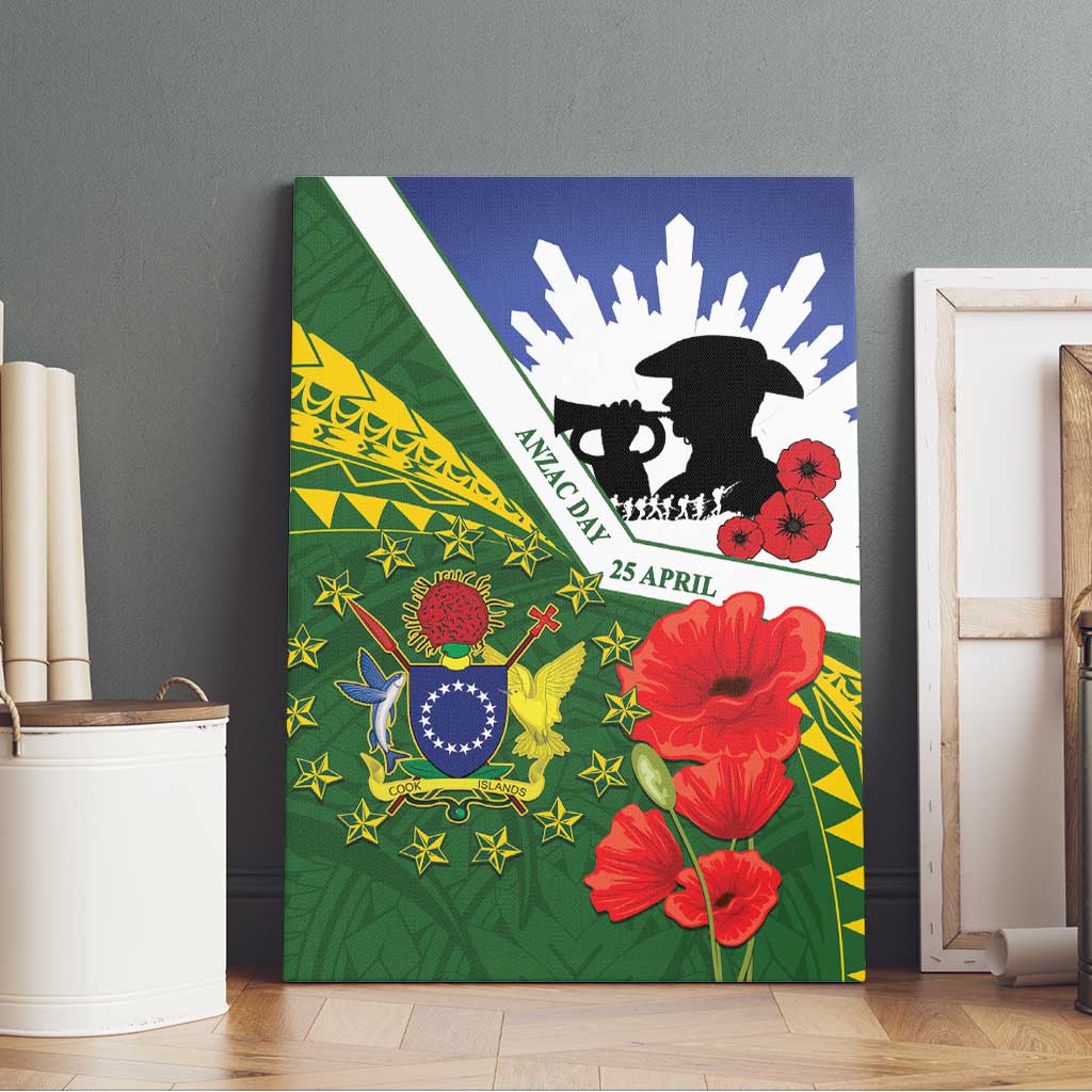 Cook Islands ANZAC Day Canvas Wall Art Last Post Lest We Forget LT14 - Polynesian Pride