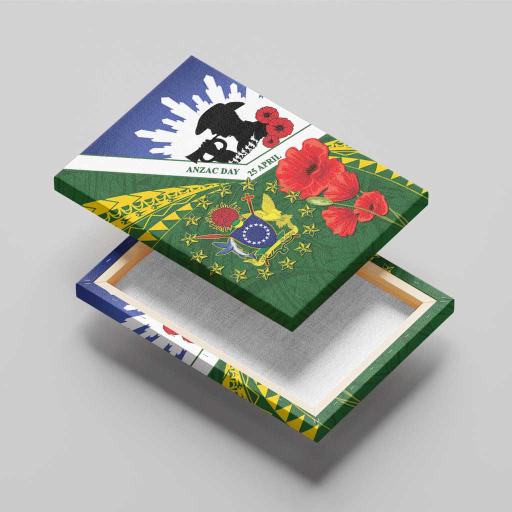 Cook Islands ANZAC Day Canvas Wall Art Last Post Lest We Forget LT14 - Polynesian Pride