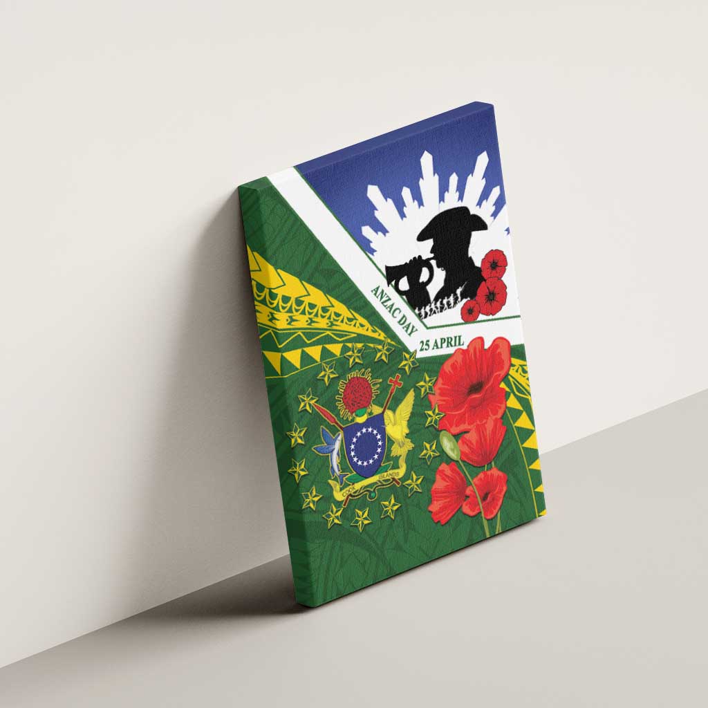 Cook Islands ANZAC Day Canvas Wall Art Last Post Lest We Forget LT14 - Polynesian Pride