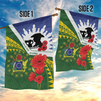 Cook Islands ANZAC Day Garden Flag Last Post Lest We Forget LT14 - Polynesian Pride