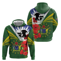 Cook Islands ANZAC Day Hoodie Last Post Lest We Forget LT14 - Polynesian Pride