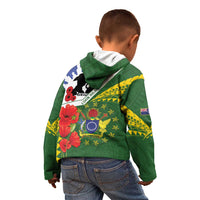 Cook Islands ANZAC Day Kid Hoodie Last Post Lest We Forget LT14 - Polynesian Pride